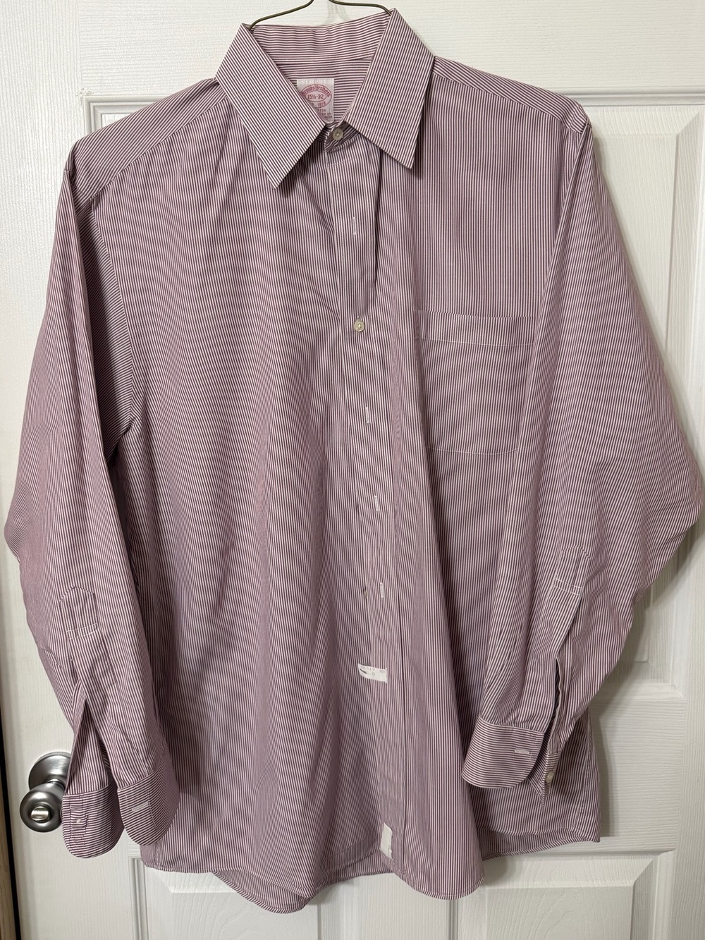 Brooks Brothers Men's Lavender Pinstripe Dress Shirt